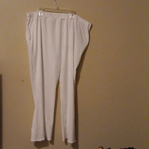 White plus size slacks